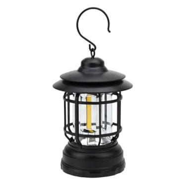 Imagem de Lampião Led Recarregável Retrô C/ Regulador De Intensidade USB