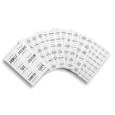 Imagem de Adesivos Transparente Pote De Tempero E Condimentos Redondo - PRESENTE