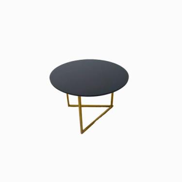 Imagem de Mesa de Centro Jade Base de Aço Tampo MDF Decorativa Moderna - DTH