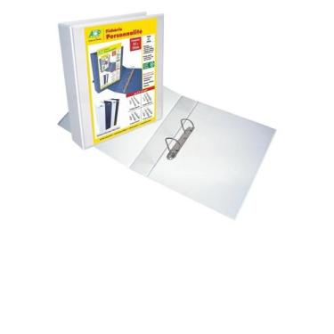 Imagem de Fichario Pvc Cristal 2 Argolas Branco 26,2x31x7,5cm Acp