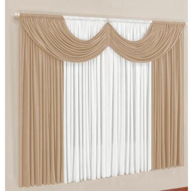 Imagem de Cortina Paris em Malha Gel Para Varão Simples de 2 Metros - Love Baby 