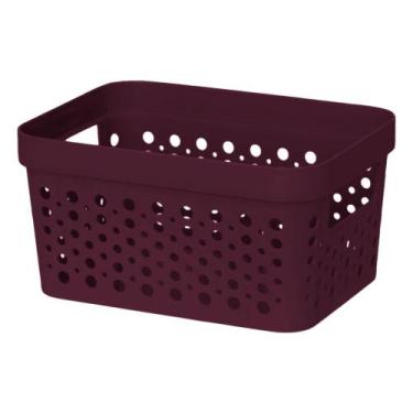 Imagem de Cestos Organizador  s/ Tampa Trama Rattan 2L Usual Utilid - Usual Util