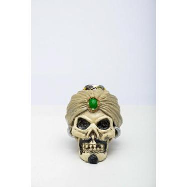 Imagem de Cranio C/ Turbante Resina - Festas e Fantasias