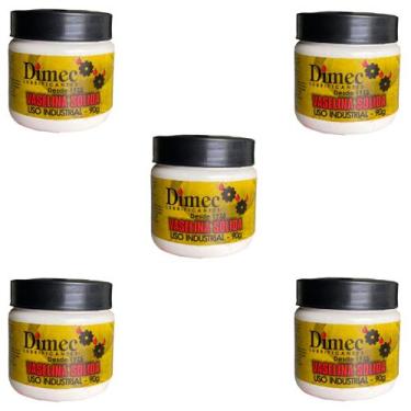 Imagem de 5 Unidade Vaselina Solida Em Pasta Industrial 90g - DIMEC