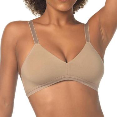 Imagem de Sutiã DeMillus 61052 Cotton, 50, Bege rosado