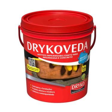 Imagem de Aditivo Impermeabilizante Hidrófugo Para Argamassa Concreto Drykoveda 