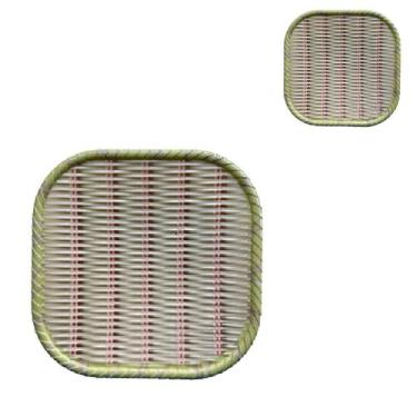 Imagem de Prato Bandeja Quadrado Jantar em Melamina Resistente 25cm - Impo