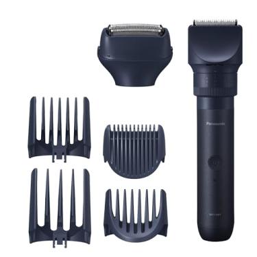 Imagem de Panasonic Kit de corte e barbear definido multiformas, com aparador de barba, cabelo e corpo e mostrador de acabamento ajustável, barbeador elétrico masculino de 3 lâminas, kit de cuidados