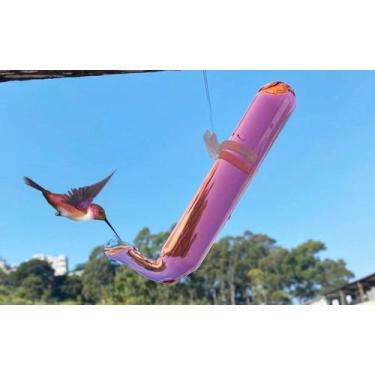 Imagem de Kit 03 Bebedouros Vidro Para Beija Flor E Pássaros Ar Livre - Dal aces