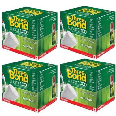 Imagem de Kit 4 Caixa Cola Super 1000 24Un - ThreeBond