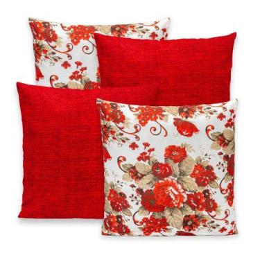 Imagem de Kit 4 Capas de Almofada 40cmx40cm Gorgurinho Lisas e Estampadas - Dryk