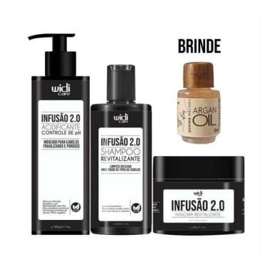 Imagem de Kit Widi Care Infusão 2.0 Acidificante Shampoo Máscara + B