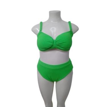 Imagem de biquini para gordinhas cintura alta com  bojo plus size - Altona, 56