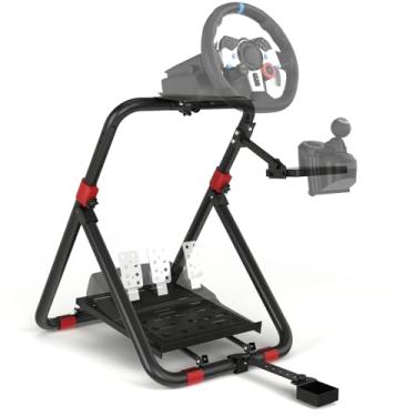 Imagem de RACGTING Suporte de volante para Logitech G29 G920 G923 G27 G25, suporte de volante ajustável para Thrustmaster T248X T248 T300RS T150 458 TX PS4 PS5 Xbox