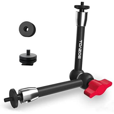 Imagem de Braço mágico ajustável, suporte para câmera de braço de fricção articulado TOAZOE de 28 cm com parafuso de rosca de 0,6 cm, compatível com câmera, monitor LCD, luz de preenchimento, luz LED flash