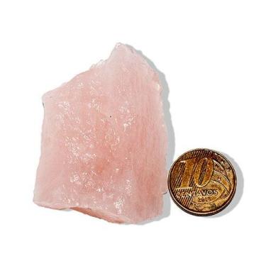 Imagem de 01 Cristal Rosa Pedra Bruto 20 a 50g Média 2 a 5cm Tipo B - Cristaisde