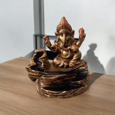 Imagem de Incensario Porta Incenso Cascata Pedra Ganesha Zen 2 - Dc
