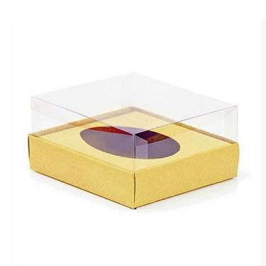 Imagem de Caixa Ovo de Colher - Meio Ovo de 250g - 15cm x 13cm x 6,5cm - Ouro - 