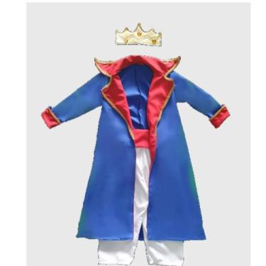 Imagem de Fantasia O Pequeno Principe Infantil Com Coroa - L.B.KIDS-RE, M (6 A 8