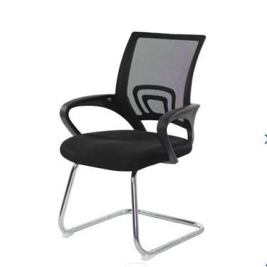 Imagem de Cadeira Escritório Basic Diretor Fixa Interlocutor Aproximação Tela Me