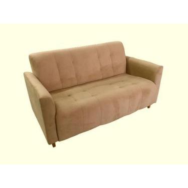 Imagem de Sofá 2 Lugares Dallas Veludo Caqui - Meu Estofado, Caqui