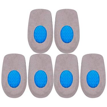 Imagem de Germerse Protetores de calcanhar, almofada de cuidados com os pés, palmilha respirável, palmilhas de calcanhar para dor no calcanhar, esporão ósseo masculino e feminino (almofada de