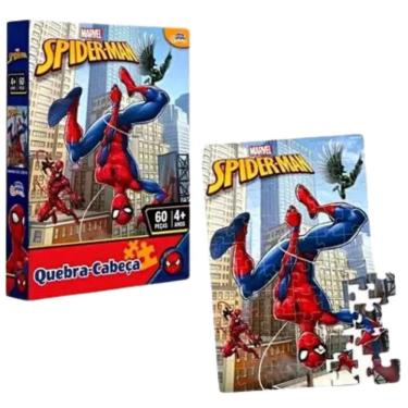 Imagem de Quebra Cabeça Spider Man Marvel Homem Aranha 60 Peças - Toyster 8012