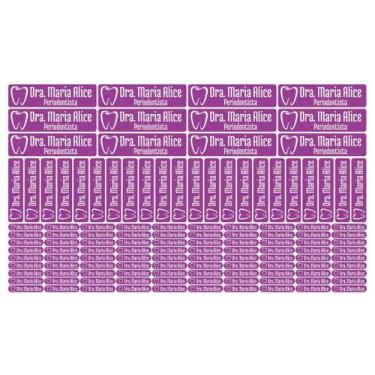 Imagem de 124 Etiquetas Adesivos Instrumentais Autoclavável Dentista - Tectoner,