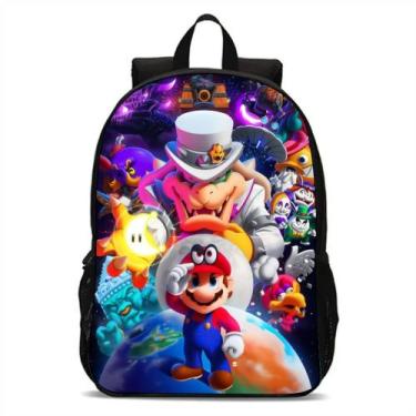 Imagem de Mochila Infantil Bolsa Escolar Super Mario Volta As Aulas - Broome, Sp