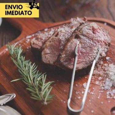 Imagem de Kit Pegador de Carne em Inox 5 Peças para Churrasco e Outros Alimentos