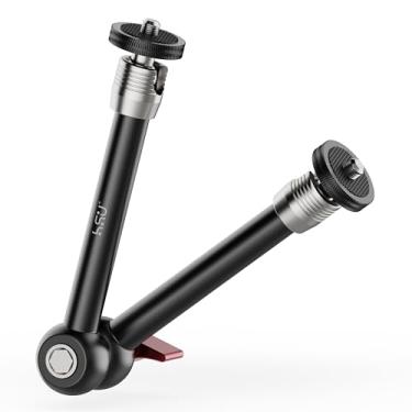 Imagem de HSU Braço mágico articulado ajustável de 25 cm com parafuso de rosca de 6 mm para monitor LCD/luzes LED