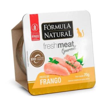 Imagem de Ração Úmida Fórmula Natural Gourmet Frango Gatos 70g - ADIMAX