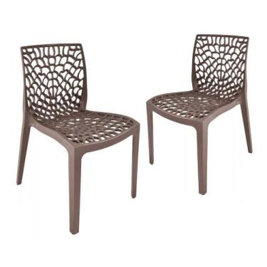 Imagem de Kit 2 Cadeira Gruvyer Fendi Sala de jantar Restaurantes  - ECOMHOME