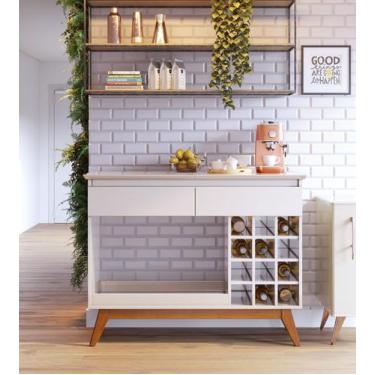 Imagem de Aparador Adega Bancada Sala de Estar Buffet Bar Balcão Drink Jantar Ar