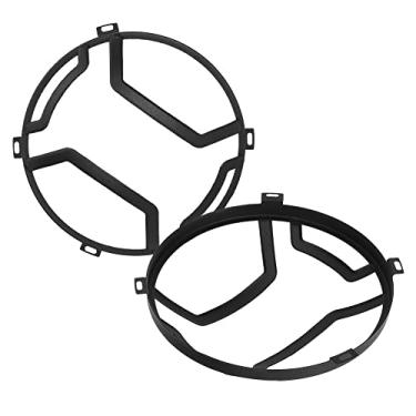 Imagem de Frente do Carro Foglight Capa Guarnição Resistente à Ferrugem Resistente Acessório do Carro Liga de Alumínio Preto Apto para Jk Ilimitado 2007-2017