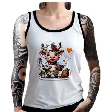 Imagem de Regata Camiseta Tshirt Chefe Vaquinha Cozinheira Cozinha 8 - Enjoy Sho