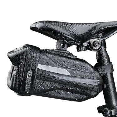 Imagem de YBLNTEK Bolsa para selim de bicicleta, bolsa sob o assento, impermeável, para montanha, estrada, bicicleta, acessórios de ciclismo