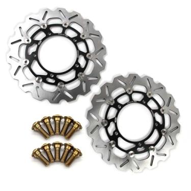 Imagem de Discos de freio dianteiros flutuantes com parafusos de montagem para Suzuki GSX650F 98-12, DL650 VSTROM 650 07-12 ABS 07-21, GSF Bandit 650 06-12, GSX-S750 15-16 ABS 19-21, DL V-STROM 10000 ABS 14 48
