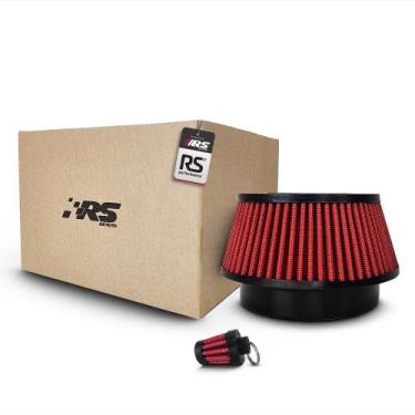 Imagem de Filtro De Ar Esportivo Para Turbina 4 Polegadas Vermelho - RS Air Filt