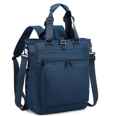 Imagem de mygreen Tokyo Tote Messenger Mochila conversível sacola e mochila, serve para laptop de 15,6 polegadas, Azul, 15.6 inch Laptop, Mochilas de viagem