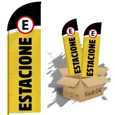 Imagem de Wind Banner Dupla Face 3mt Completo Estacione Kit C/ 2unds - Fadrix