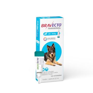 Imagem de Bravecto® Cães Transdermal 1000mg - Antipulgas e Carrapatos - Cães de 20 a 40kg - 1 Pipeta 3,57ml - MSD Saúde Animal