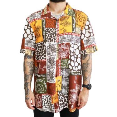 Imagem de Camisa Masculina Estampada Manga Curta Viscose de Botão - Upclow, Esta