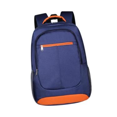 Imagem de Colaxi Mochila de laptop para laptop de tênis Hold 3 raquetes mochila com ginásio de compartimento de sapatos Duffel para treino de pickleball badminton, Laranja Azul Escura