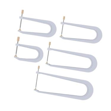 Imagem de Colaxi 5pcs Instrumento Brancos de feixe de peças resistentes Fácil de usar substitui o painel de violino Back Plate Bring Clip Bring Bring Ferramentas