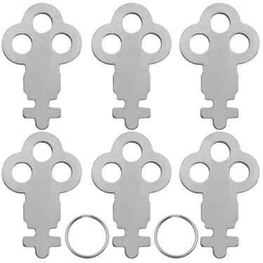 Imagem de Chaves para dispensador de toalha de papel, pacote com 6 chaves dispensadoras N13EZ com 2 chaveiros, chave de substituição compatível com dispensador de papel higiênico/toalha de papel San Jamar