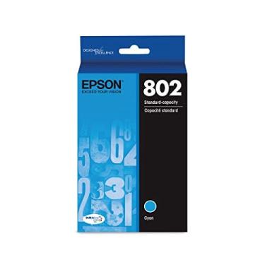 Imagem de Epson T802 DURABrite Ultra -Ink Standard Capacity Cyan -Cartridge (T802220-S) para impressoras Epson WorkForce Pro seleccionadas