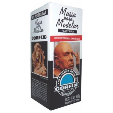 Imagem de Massa para Modelar 500gr 325 Azul Ultramar Corfix, 325 - AZUL ULTRAMAR