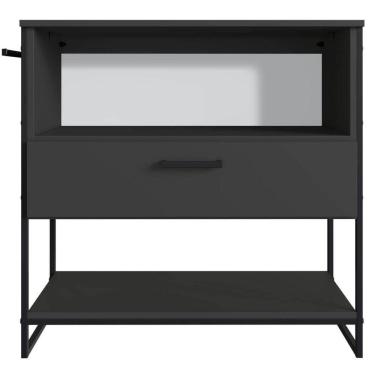 Imagem de Gabinete para Banheiro 80x37x79cm Preto Grafite Placa e Ponto P1028