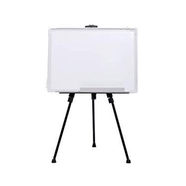Imagem de CUTPOIY Quadro branco magnético apagável a seco tipo tripé dobrável quadro de escrita móvel escritório reunião quadro de apresentação cavalete de grafite infantil (tamanho: 60 x 90 cm) (45 x 60 cm)